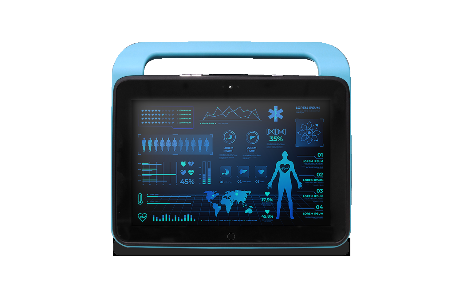 Onyx MD102N 10.1in Rugged Medical Tablet Intel N200 8GB 256GB NVMe